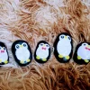 Set-Of-5-Hand-painted-River-Stones-Featuring-Penguin-Motifs