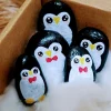 Set-Of-5-Hand-painted-River-Stones-Featuring-Penguin-Motifs