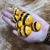 Set Of 6 Bee-shaped Stones In Multiple Sizes