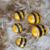 Set Of 6 Bee-shaped Stones In Multiple Sizes