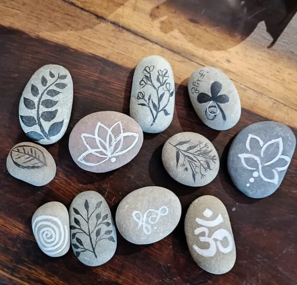 Set-Of-Hand-painted-Stones-With-Various-Adorable-Patterns