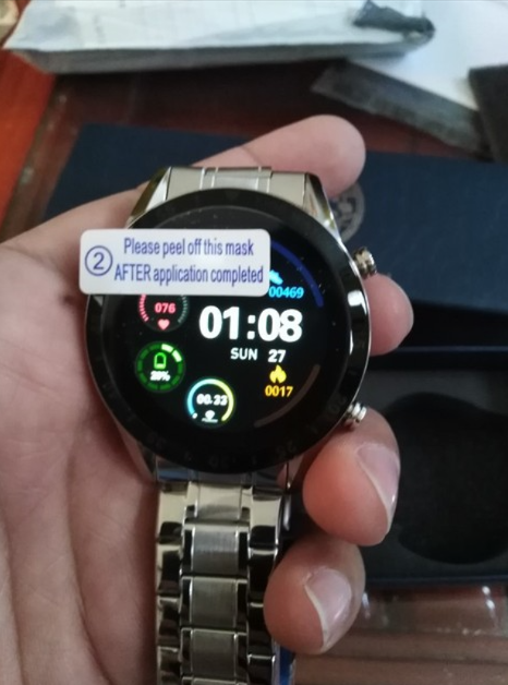 Luxuriöse Bluetooth-Smartwatch mit Vollkreis-Touchscreen und Stahlband photo review