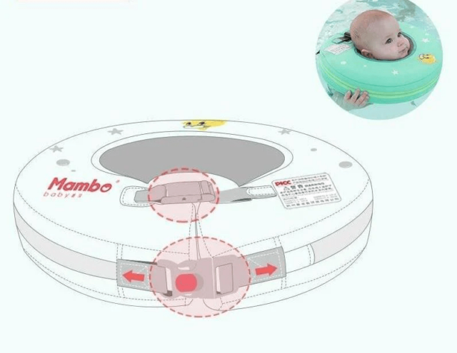 Nicht aufblasbarer Baby-Schwimmkragen für sicheres Schweben – Bild 5