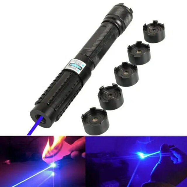 Hochleistungs-Laser-Taschenlampe mit Blauem Licht