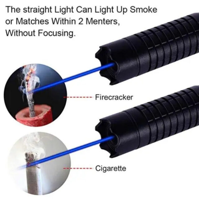 Hochleistungs-Laser-Taschenlampe mit Blauem Licht – Bild 3