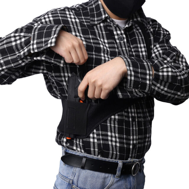 Universeller, verdeckter Waffen-Schulterholster für Gewehre – Bild 13