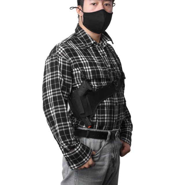 Universeller, verdeckter Waffen-Schulterholster für Gewehre – Bild 15