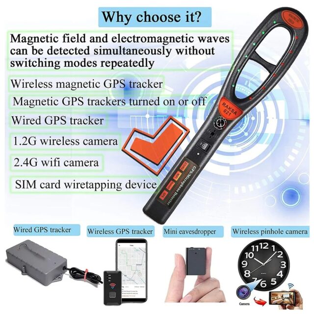 Handscanner für GPS-Tracker, RF- und Magnetfelderkennung – Bild 5